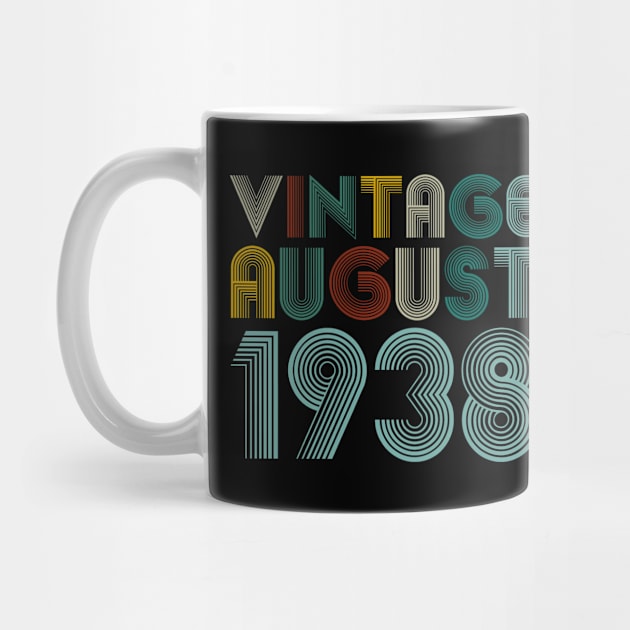 Vintage Birthday AUGUST 1938-83th Birthday 83 Years Old Gift/Gift For Someone Born In AUGUST 1938 by Abddox-99